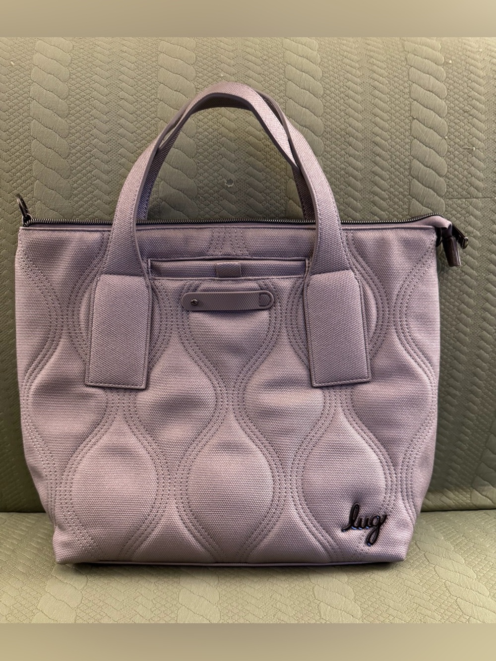 Lug Alto Matte Lux Crossbody Bag Metallic Pearl EUC - Picture 14 of 15